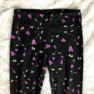 Halloween Black Cat Eye Leggings